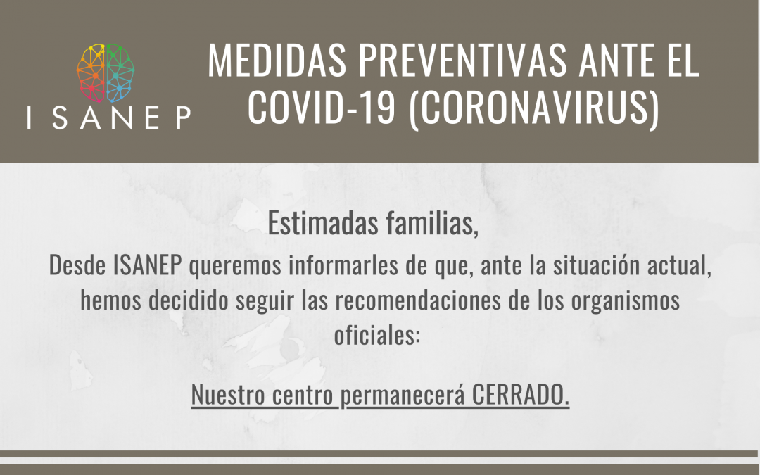 Medidas preventivas ante el covid-19 (coronavirus)