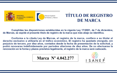 Título de registro de marca